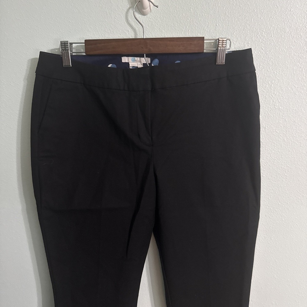 Boden Richmond Pants Women Black Size 10R Stretch‎ Cotton Career Work Trousers - Picture 2 of 7